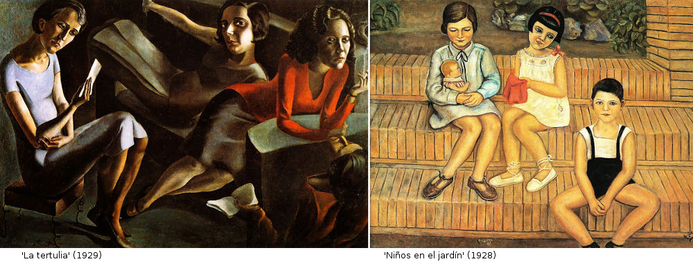 Ángeles Santos - Sus primeras obras y el arte contemporáneo