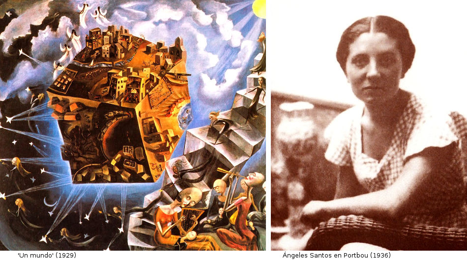 Ángeles Santos - Sus primeras obras y el arte contemporáneo