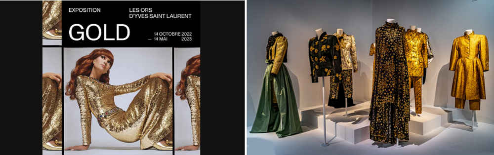 Yves Saint Laurent – Exposición 'Gold, les ors d’Yves Saint Laurent'