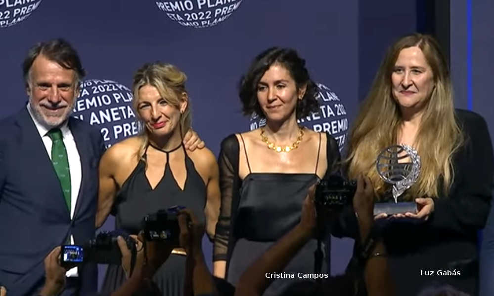 Luz Gabás, Premio Planeta 2022 - Cristina Campos, finalista