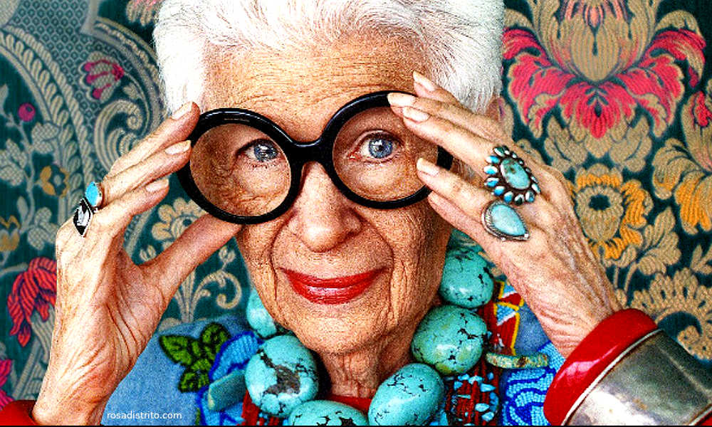 Iris Apfel – Un recuerdo a la centenaria y singular diseñadora